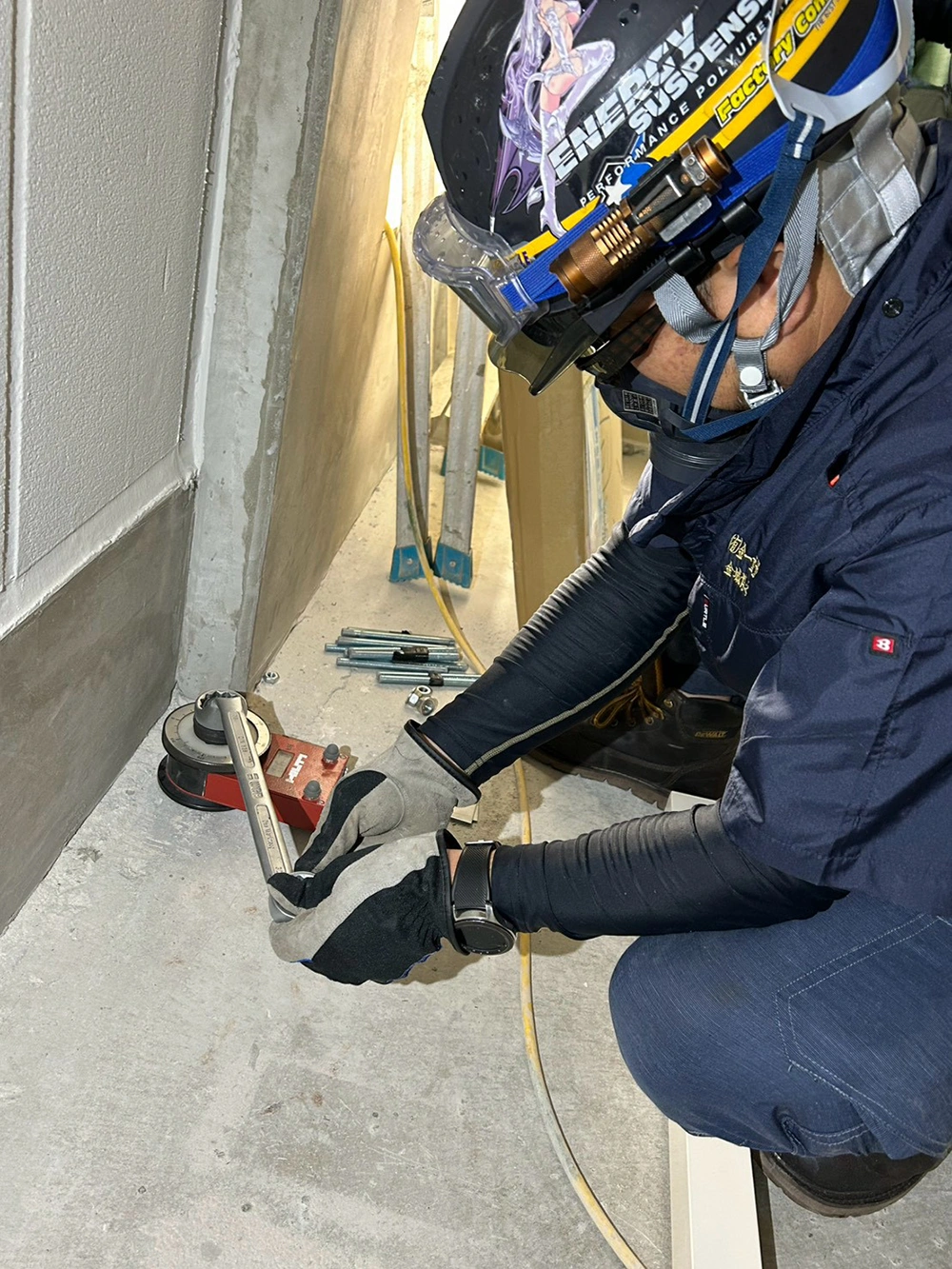 アンカー引抜実例